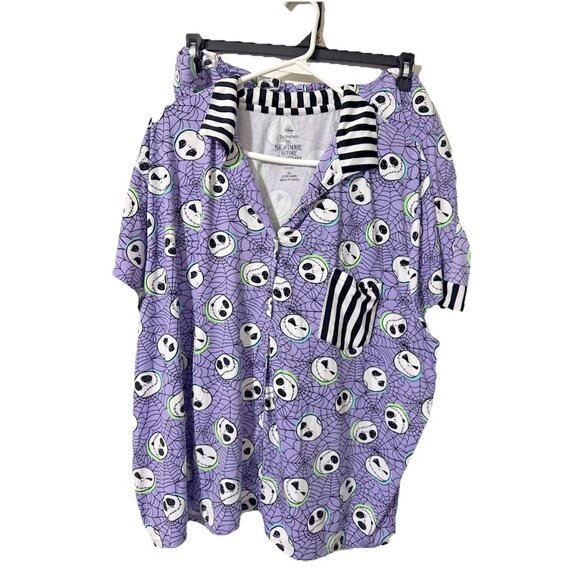 Disney Nightmare Before Chrismtas Pajamas Set Shirt Shorts Size 3X - Picture 2 of 6